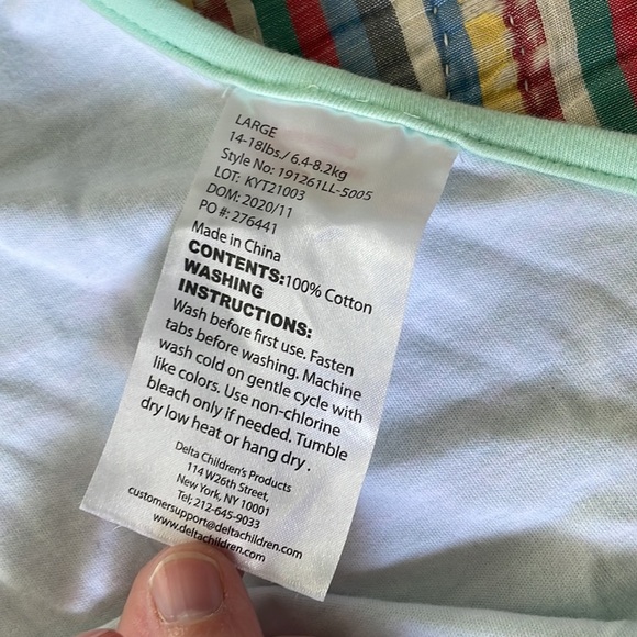 FREE in Bundle - Like New Delta Children’s Velcro Swaddle - Picture 3 of 3